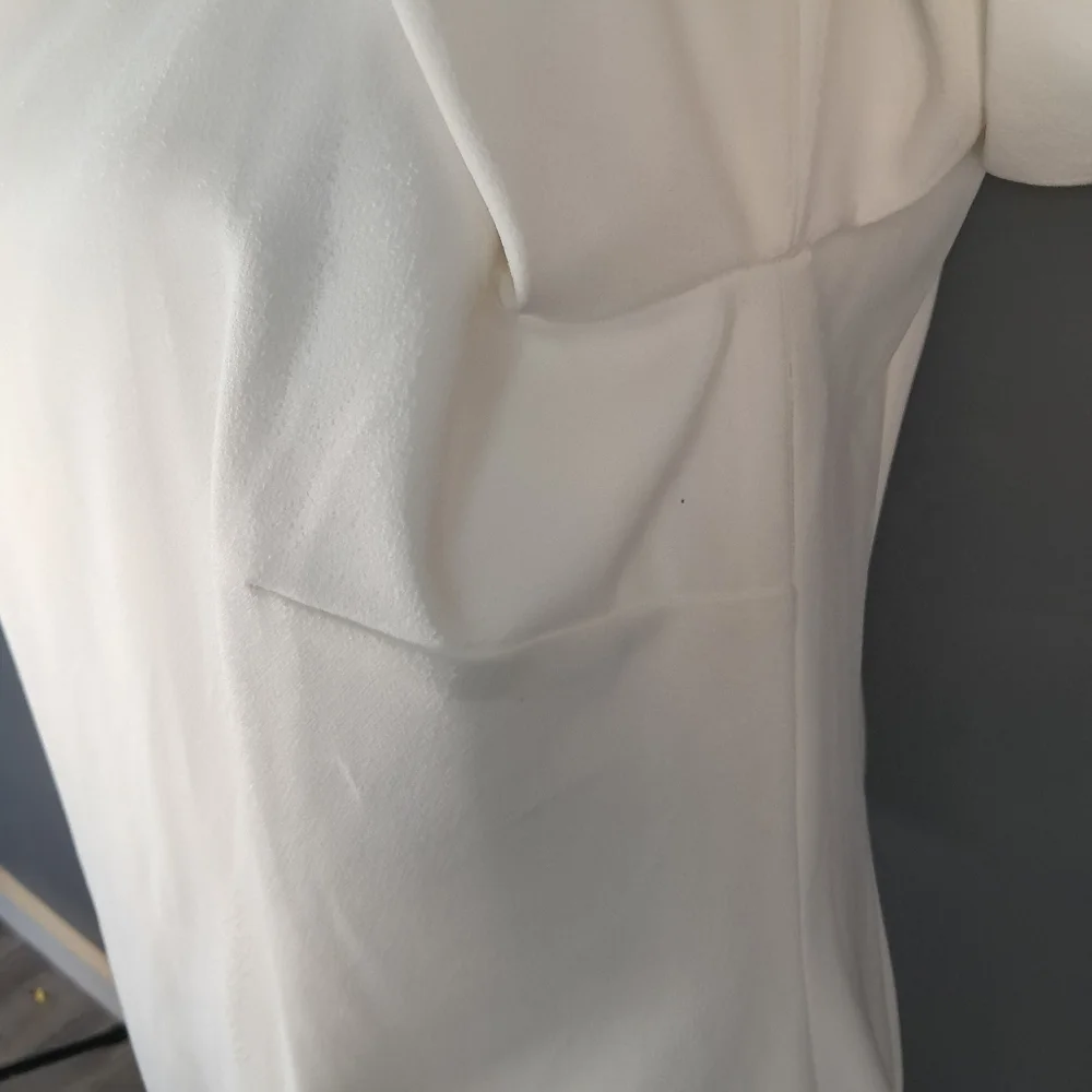 Calvin Klein Women's Sheath Dress White And Black 1/2 Sleeve Size 10 NWT - Picture 6 of 11